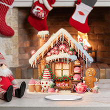 Load image into Gallery viewer, Acrylic Special Shape Xmas Gingerbread Man Diamond Painting Desktop Decors