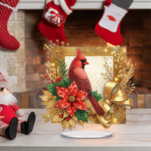 Load image into Gallery viewer, Acrylic Special Shape Christmas Cardinal Diamond Painting Desktop Decors