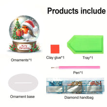 Load image into Gallery viewer, Acrylic Special Shape Sparrow Crystal Ball Diamond Painting Desktop Decors