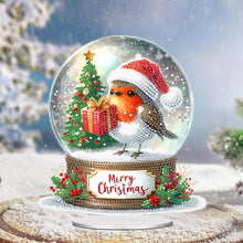 Load image into Gallery viewer, Acrylic Special Shape Sparrow Crystal Ball Diamond Painting Desktop Decors