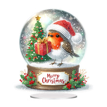 Load image into Gallery viewer, Acrylic Special Shape Sparrow Crystal Ball Diamond Painting Desktop Decors