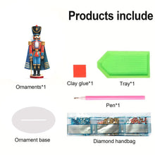 Load image into Gallery viewer, Acrylic Special Shape Christmas Nutcracker Diamond Painting Desktop Decors