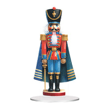 Load image into Gallery viewer, Acrylic Special Shape Christmas Nutcracker Diamond Painting Desktop Decors