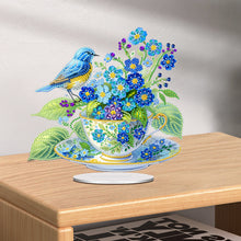 Load image into Gallery viewer, Acrylic Special Shape Flower Bird Diamond Painting Desktop Decorations