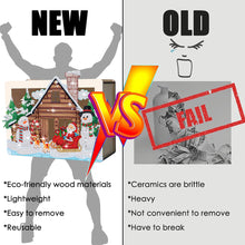 Load image into Gallery viewer, Wooden Christmas Santa & Snowman Diamond Painting Money Saving Box for Beginners