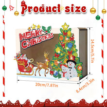 Load image into Gallery viewer, Wooden Christmas Santa & Snowman Diamond Painting Money Saving Box for Beginners