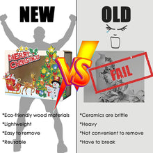 Load image into Gallery viewer, Wooden Christmas Santa & Snowman Diamond Painting Money Saving Box for Beginners