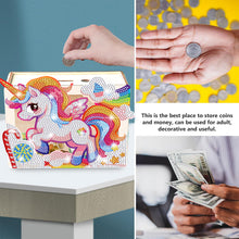 Load image into Gallery viewer, Wooden Christmas Santa & Snowman Diamond Painting Money Saving Box for Beginners