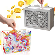 Load image into Gallery viewer, Wooden Christmas Santa & Snowman Diamond Painting Money Saving Box for Beginners