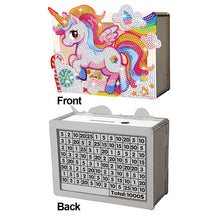 Load image into Gallery viewer, Wooden Christmas Santa & Snowman Diamond Painting Money Saving Box for Beginners