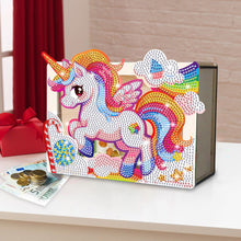 Load image into Gallery viewer, Wooden Christmas Santa & Snowman Diamond Painting Money Saving Box for Beginners