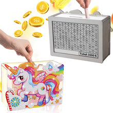 Load image into Gallery viewer, Wooden Christmas Santa & Snowman Diamond Painting Money Saving Box for Beginners