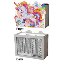 Load image into Gallery viewer, Wooden Christmas Santa & Snowman Diamond Painting Money Saving Box for Beginners