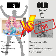 Load image into Gallery viewer, Wooden Christmas Santa & Snowman Diamond Painting Money Saving Box for Beginners