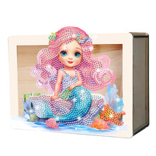 Load image into Gallery viewer, Wooden Christmas Santa & Snowman Diamond Painting Money Saving Box for Beginners