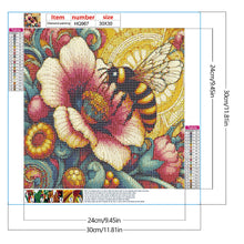 Load image into Gallery viewer, Diamond Painting - Full Round - Flowers and honey bees (30*30CM)