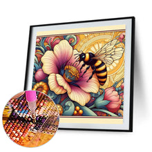 Load image into Gallery viewer, Diamond Painting - Full Round - Flowers and honey bees (30*30CM)