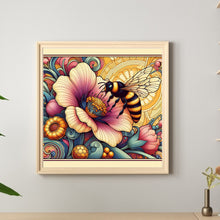 Load image into Gallery viewer, Diamond Painting - Full Round - Flowers and honey bees (30*30CM)
