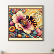 Load image into Gallery viewer, Diamond Painting - Full Round - Flowers and honey bees (30*30CM)