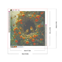 Load image into Gallery viewer, Diamond Painting - Full Round - Flower and Bird Tree Hole (50*50CM)