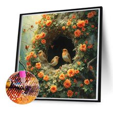 Load image into Gallery viewer, Diamond Painting - Full Round - Flower and Bird Tree Hole (50*50CM)