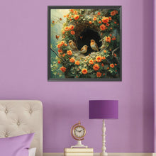 Load image into Gallery viewer, Diamond Painting - Full Round - Flower and Bird Tree Hole (50*50CM)