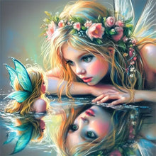 Load image into Gallery viewer, Diamond Painting - Full Round - Butterfly Girl (50*50CM)