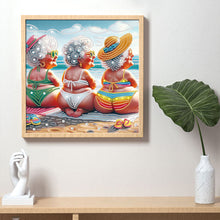 Load image into Gallery viewer, Diamond Painting - Partial Special Shaped - Cute old lady (30*30CM)