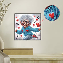 Load image into Gallery viewer, Diamond Painting - Partial Special Shaped - Cute old lady (30*30CM)
