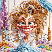 Load image into Gallery viewer, Diamond Painting - Partial Special Shaped - Cute old lady (30*30CM)