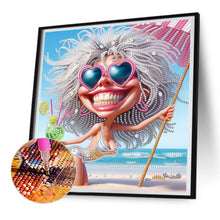 Load image into Gallery viewer, Diamond Painting - Partial Special Shaped - Cute old lady (30*30CM)