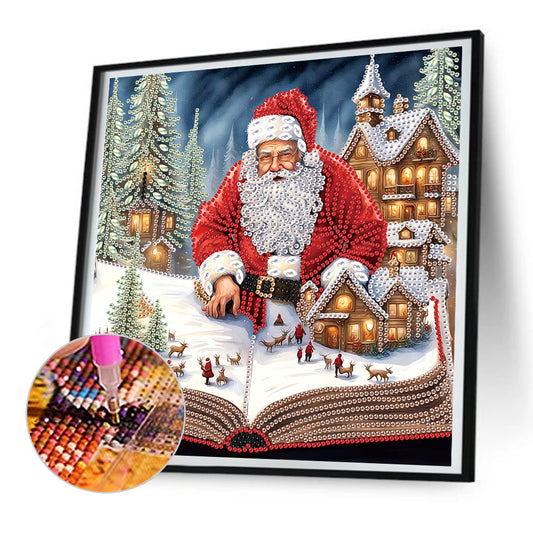 Diamond Painting - Partial Special Shaped - Santa Claus (30*30CM)