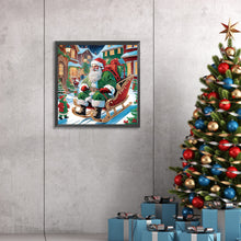 Load image into Gallery viewer, Diamond Painting - Partial Special Shaped - Santa Claus (30*30CM)