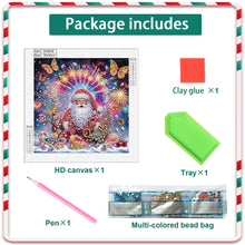 Load image into Gallery viewer, Diamond Painting - Partial Special Shaped - Santa Claus (30*30CM)