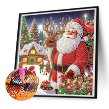 Load image into Gallery viewer, Diamond Painting - Partial Special Shaped - Santa Claus (30*30CM)