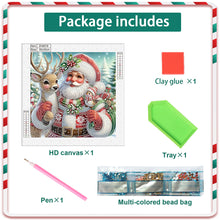 Load image into Gallery viewer, Diamond Painting - Partial Special Shaped - Santa Claus (30*30CM)