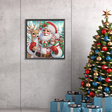 Load image into Gallery viewer, Diamond Painting - Partial Special Shaped - Santa Claus (30*30CM)