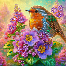 Load image into Gallery viewer, Diamond Painting - Partial Special Shaped - Birds and flowers (30*30CM)