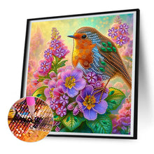 Load image into Gallery viewer, Diamond Painting - Partial Special Shaped - Birds and flowers (30*30CM)