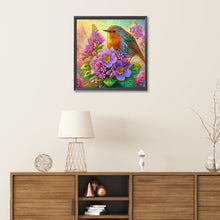 Load image into Gallery viewer, Diamond Painting - Partial Special Shaped - Birds and flowers (30*30CM)