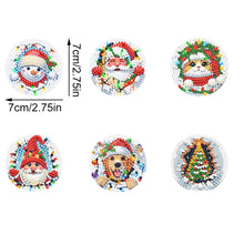 Load image into Gallery viewer, 6Pcs Acrylic Merry Christmas Diamond Painting Refrigerator Magnet for Home decor