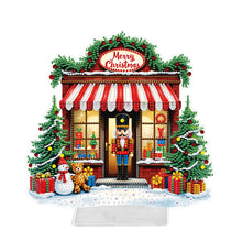 Load image into Gallery viewer, Acrylic Christmas Gift House Special Shape Diamond Painting Desktop Ornaments