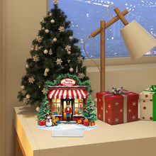 Load image into Gallery viewer, Acrylic Christmas Gift House Special Shape Diamond Painting Desktop Ornaments
