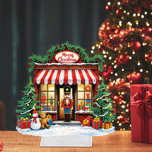 Load image into Gallery viewer, Acrylic Christmas Gift House Special Shape Diamond Painting Desktop Ornaments