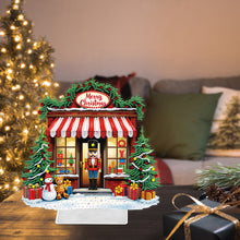 Load image into Gallery viewer, Acrylic Christmas Gift House Special Shape Diamond Painting Desktop Ornaments
