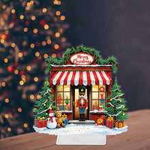 Load image into Gallery viewer, Acrylic Christmas Gift House Special Shape Diamond Painting Desktop Ornaments