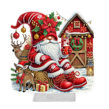 Load image into Gallery viewer, Acrylic Christmas Gnome Special Shape Diamond Painting Desktop Ornaments