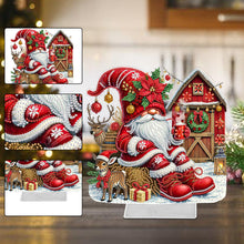Load image into Gallery viewer, Acrylic Christmas Gnome Special Shape Diamond Painting Desktop Ornaments