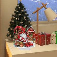 Load image into Gallery viewer, Acrylic Christmas Gnome Special Shape Diamond Painting Desktop Ornaments