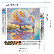 Load image into Gallery viewer, Diamond Painting - Full Round - Jewel Swan (30*30CM)